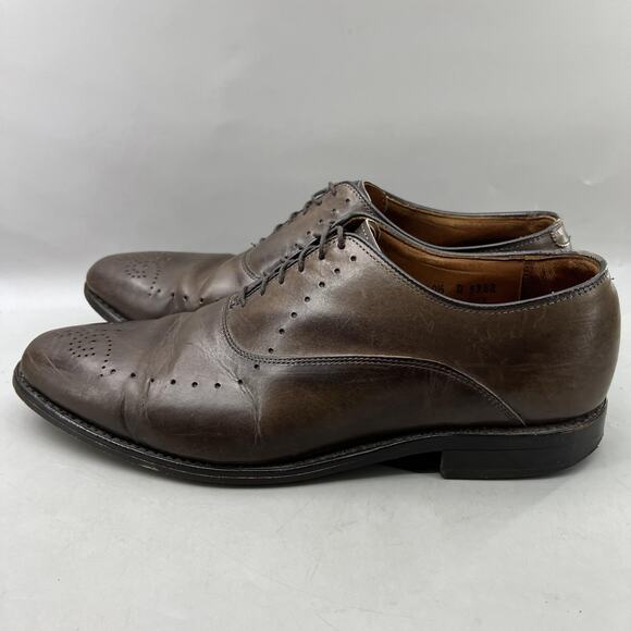 Allen Edmonds Weybridge Medallion Oxford Men Size 10.5 D Brown Leather Shoes main image 7